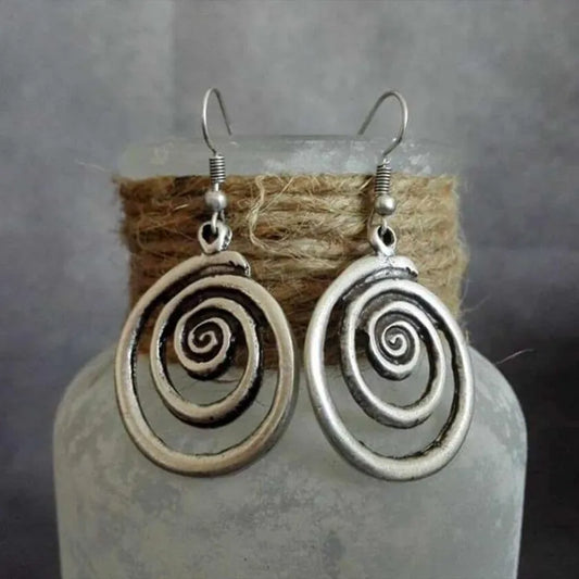 Silver Swirl Earrings