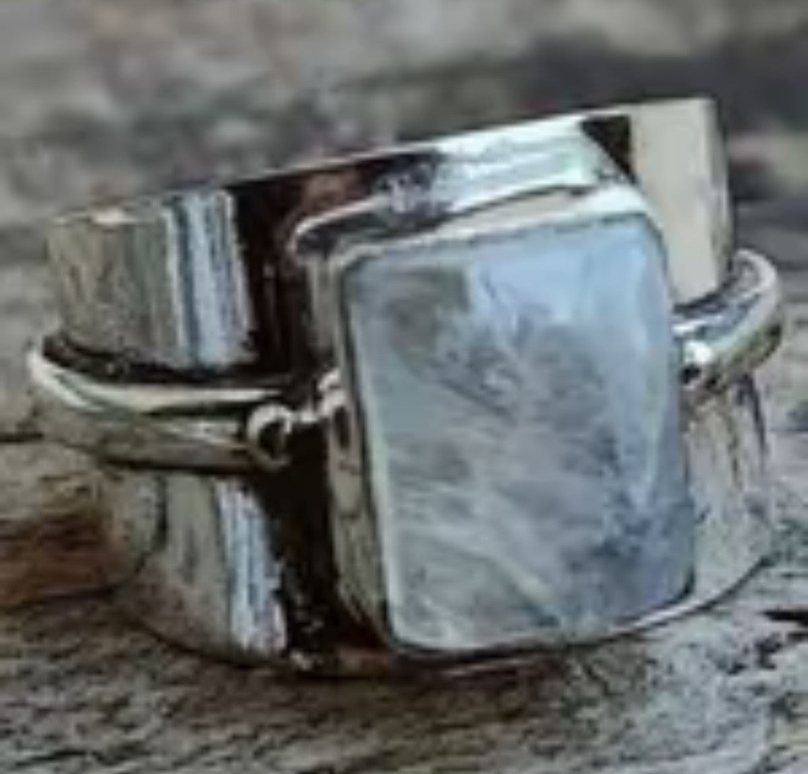 Silver Moonstone Ring