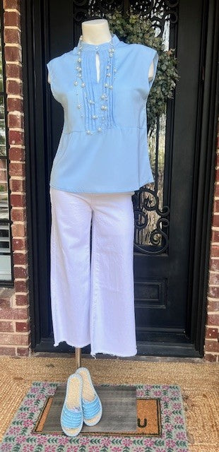 Blue Monday Sleeveless Top