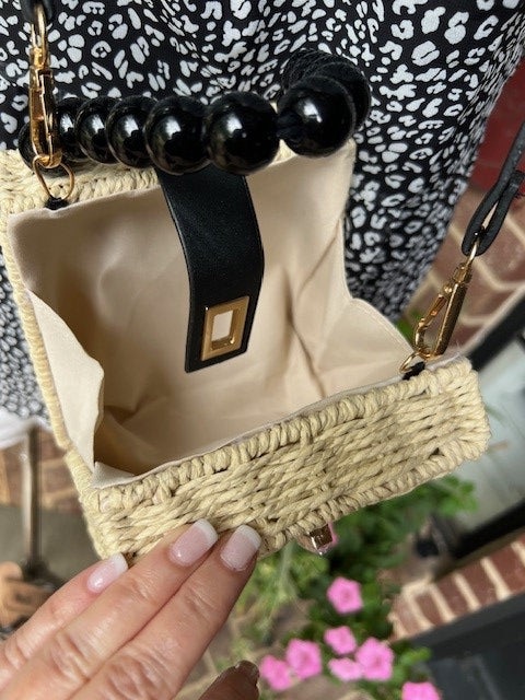 Boho Summer Straw Handbag