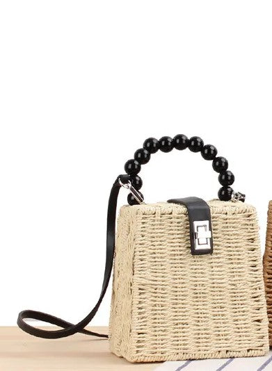 Boho Summer Straw Handbag