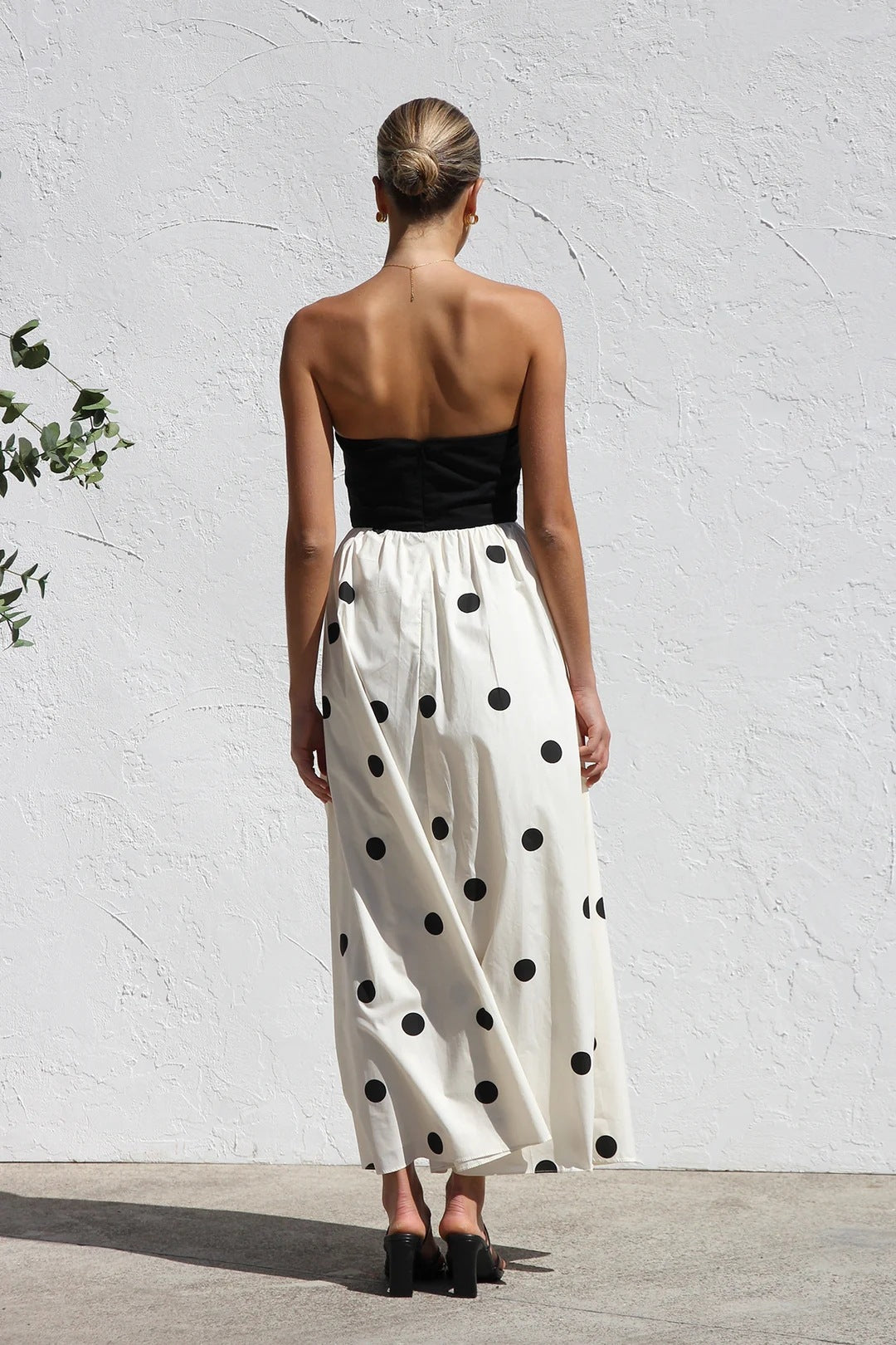 Dreamy Dots Strapless Summer Dress