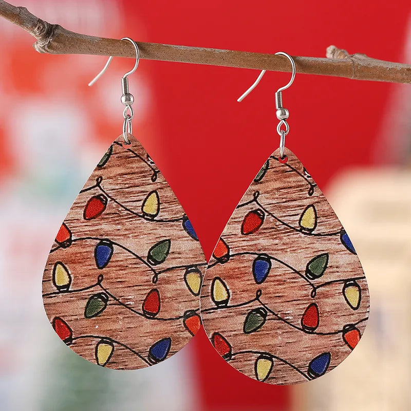 Christmas Light Earrings