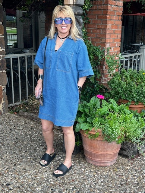 Blue Jean Baby-Denim Dress