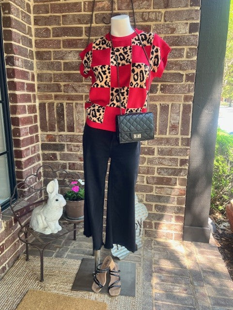 Checkmate Leopard/Red Top
