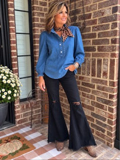 Desert Rose Denim Top