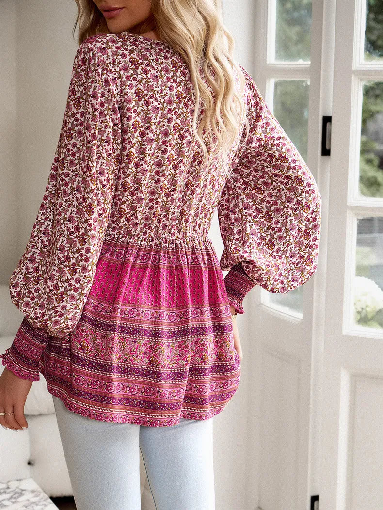 Boho Baby Rose Red Top