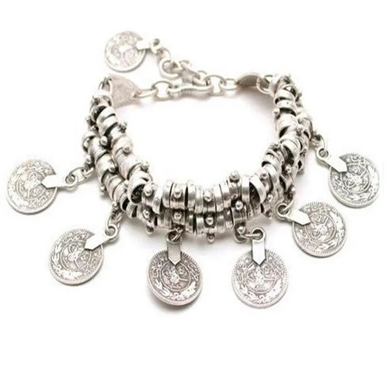 Coin Bracelet-Sliver