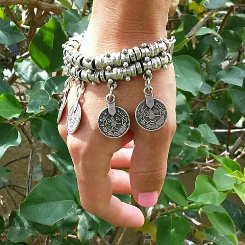 Coin Bracelet-Sliver