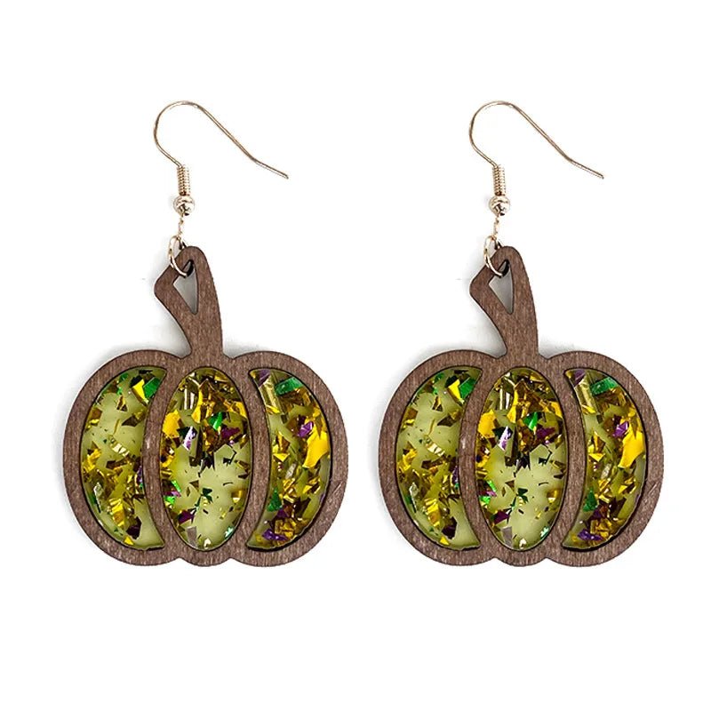Pumpkin Earrings - Pink