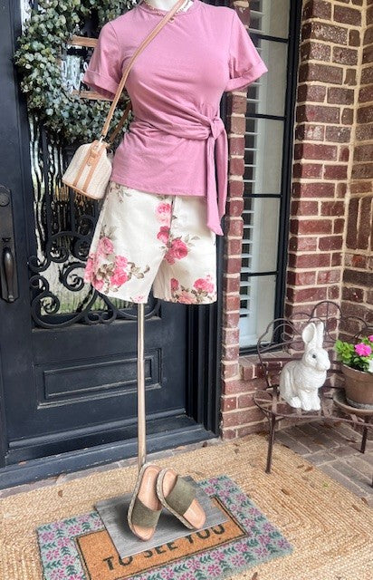 Olivia's Floral Midrise Shorts