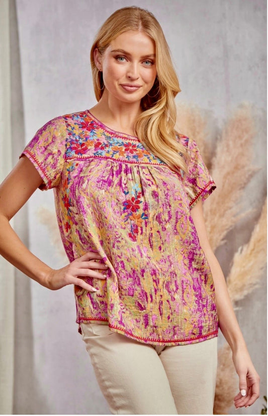 Savanna Jane Magenta Top