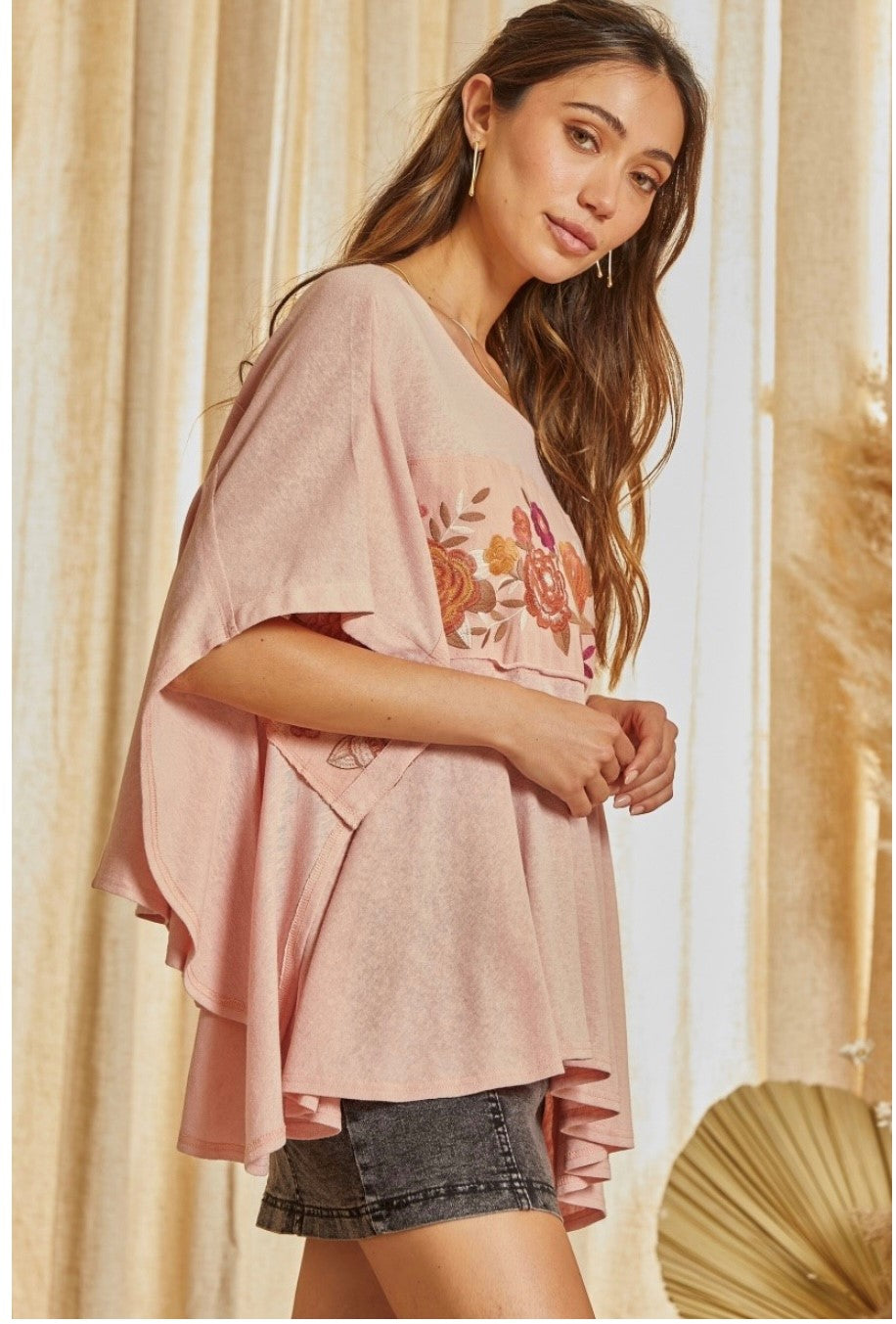 Savanna Jane Pullin' No Punches Poncho Top