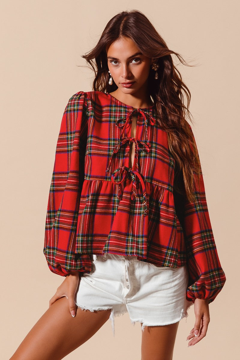 Christmas Plaid Top by So Me