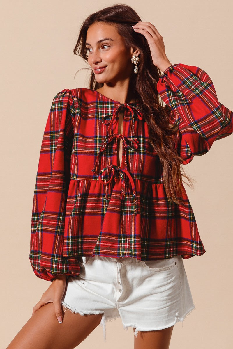 Christmas Plaid Top by So Me