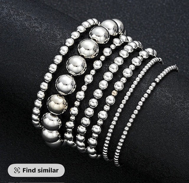 Silver Stack Bracelets