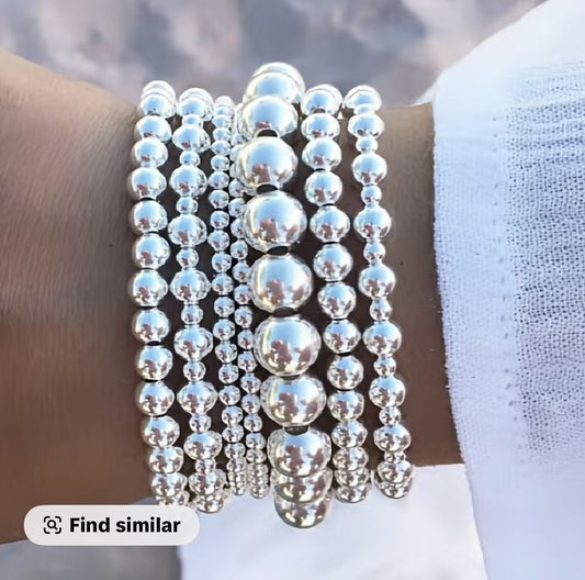 Silver Stack Bracelets