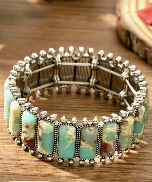 Boho Vintage Turquoise Bracelet