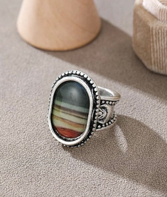 Bohemian Oval Style Ring
