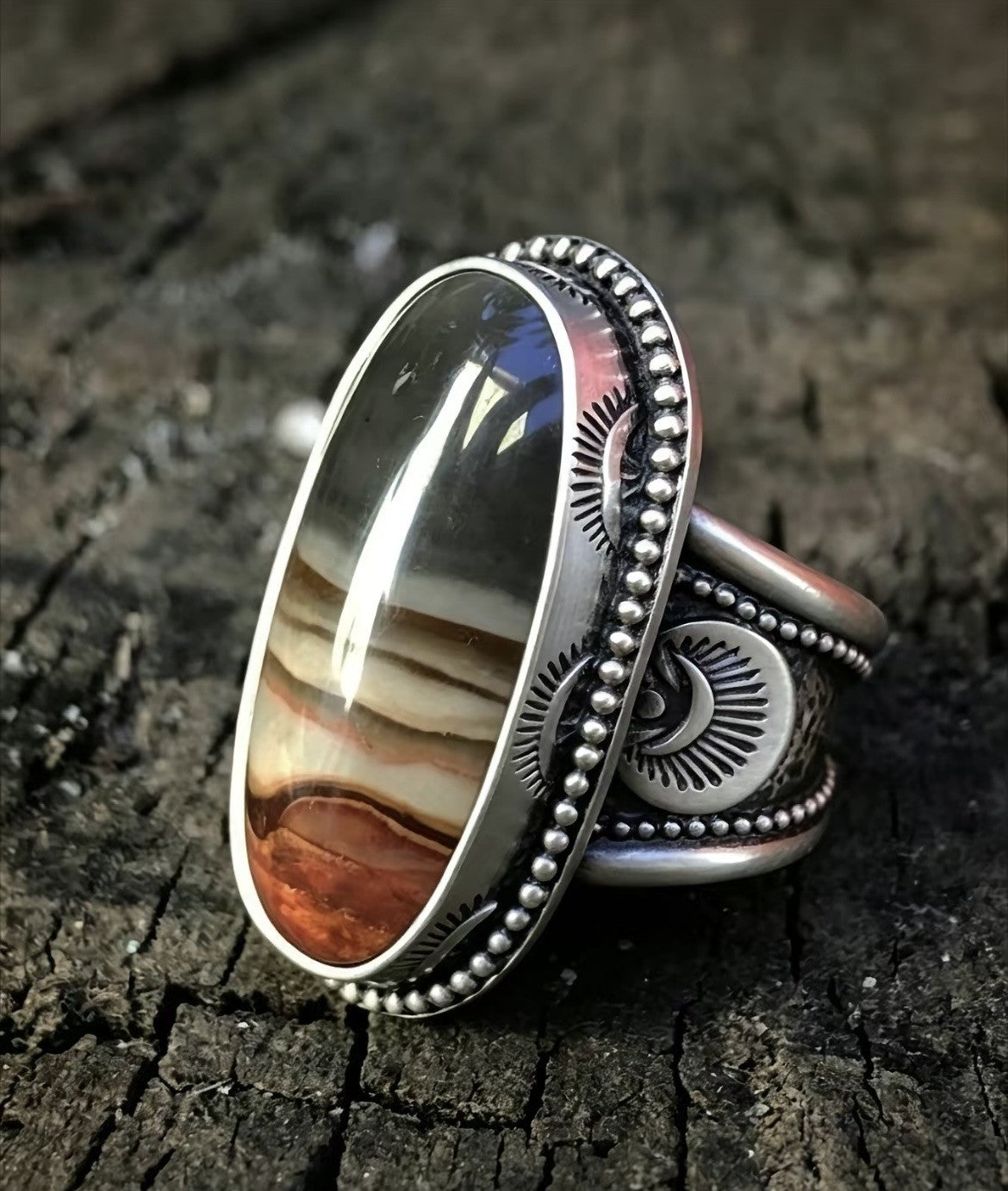 Bohemian Oval Style Ring