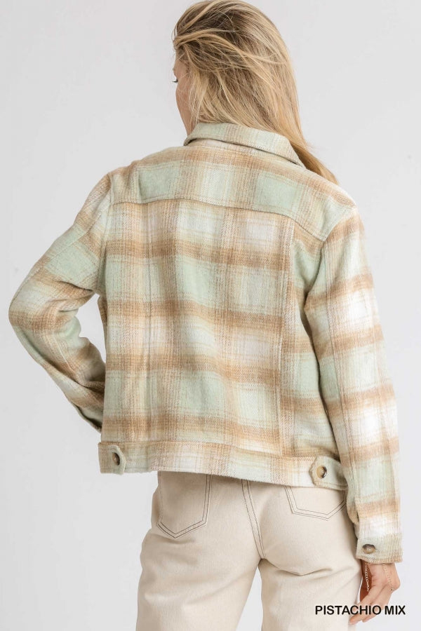 Pretty in Pistachio Crop Jacket by UMGEE