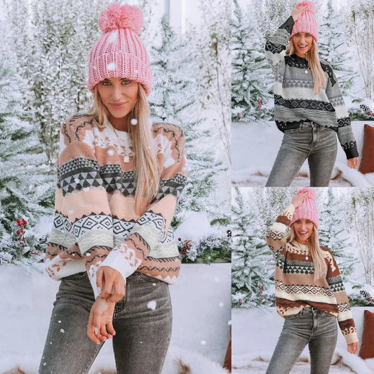 Ski Bunny Sweater-Pink