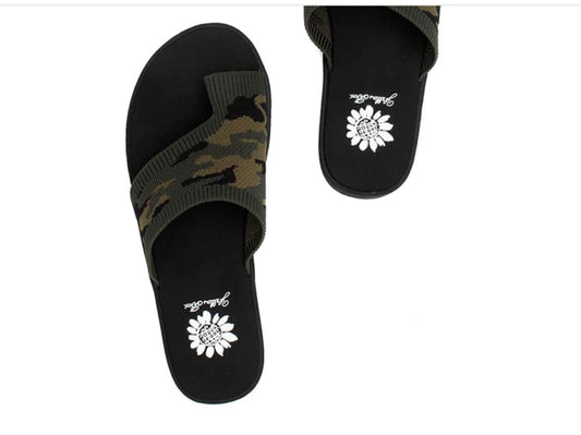 Yellow Box Camo Flip Flop-NEW SIZES ADDED