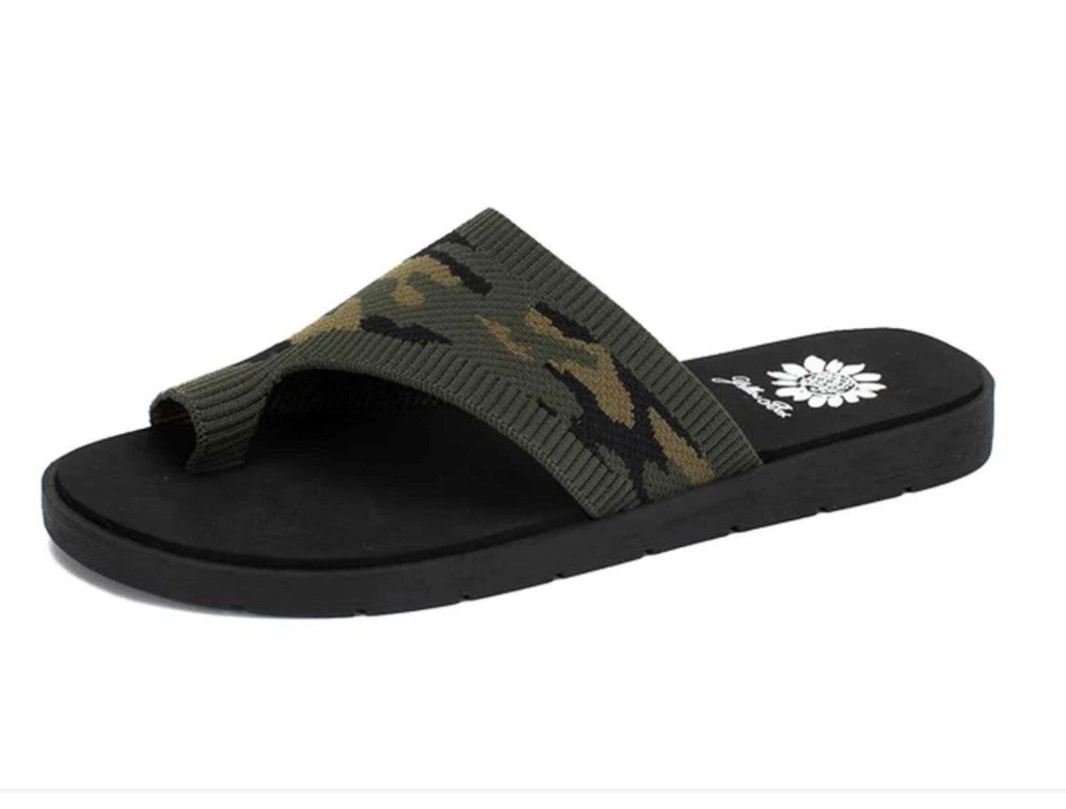 Yellow Box Camo Flip Flop-NEW SIZES ADDED