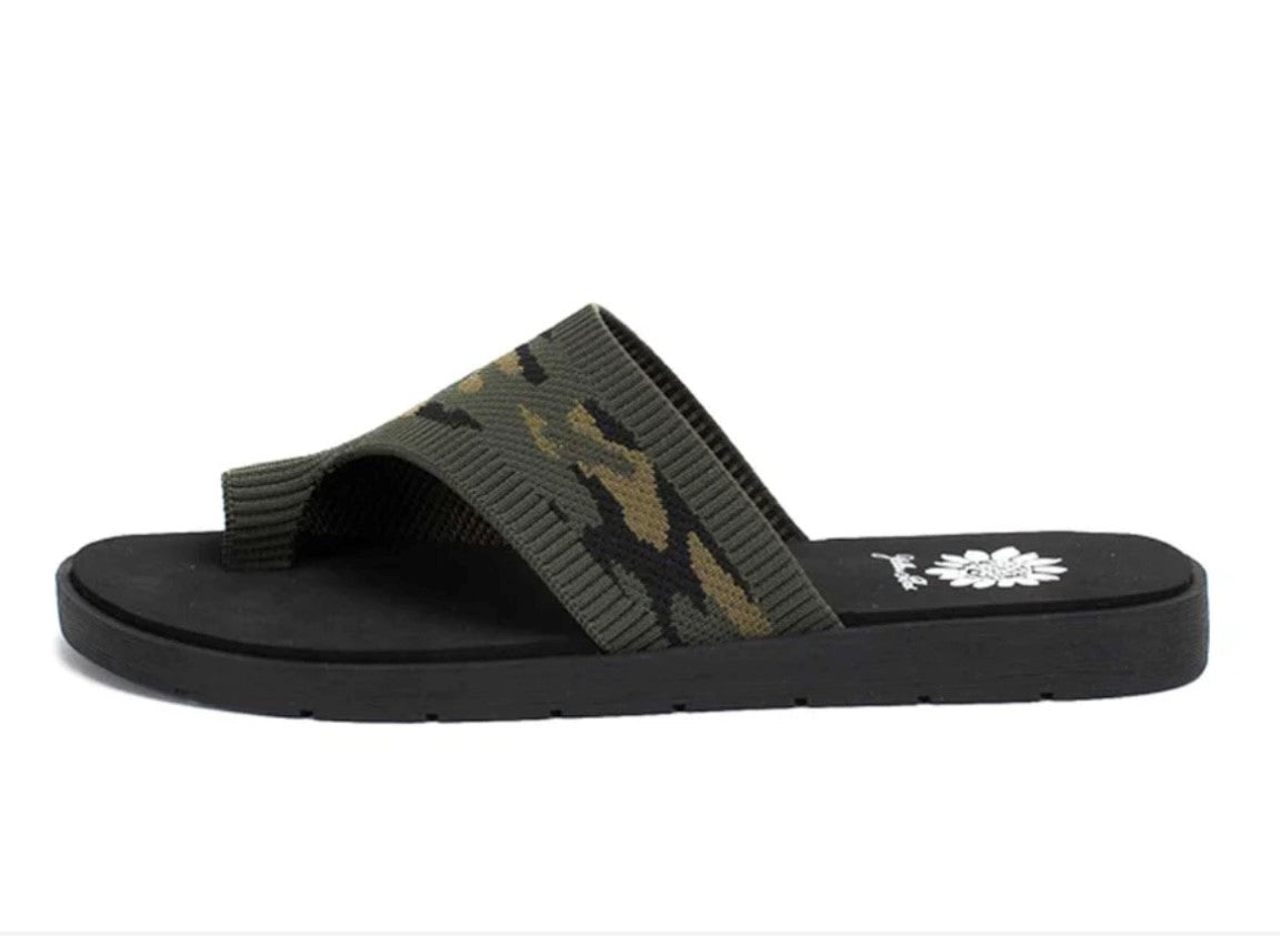 Yellow Box Camo Flip Flop-NEW SIZES ADDED