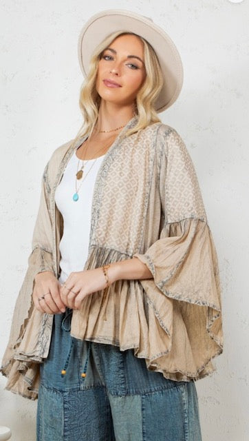 Laney in Latte Kimono