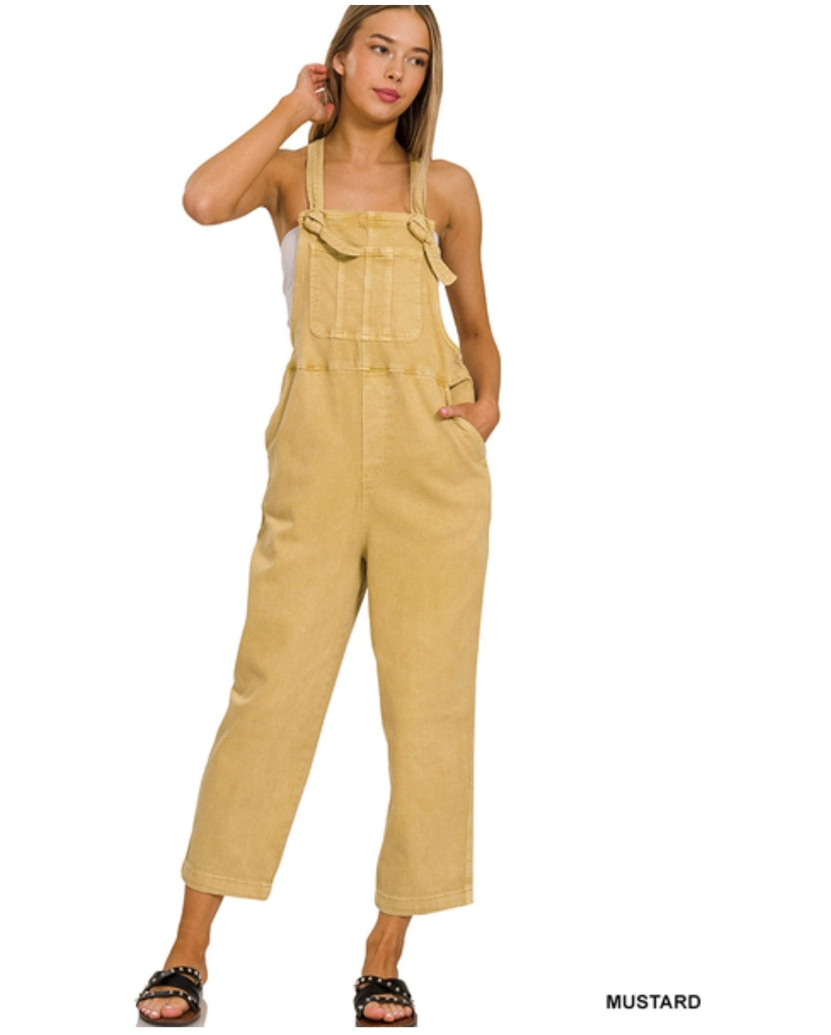 All Those Vibes Overalls by Zenana