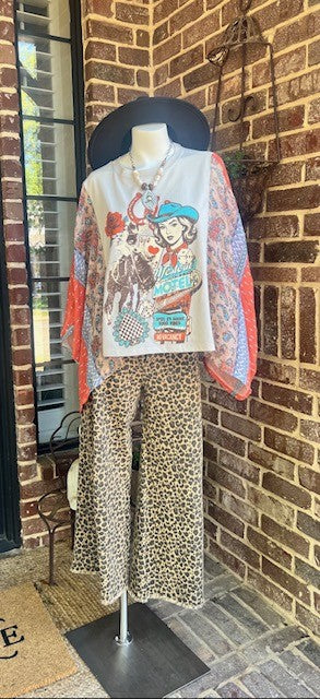 Cowgirl Up Top - Flutter Sleeve Blouse