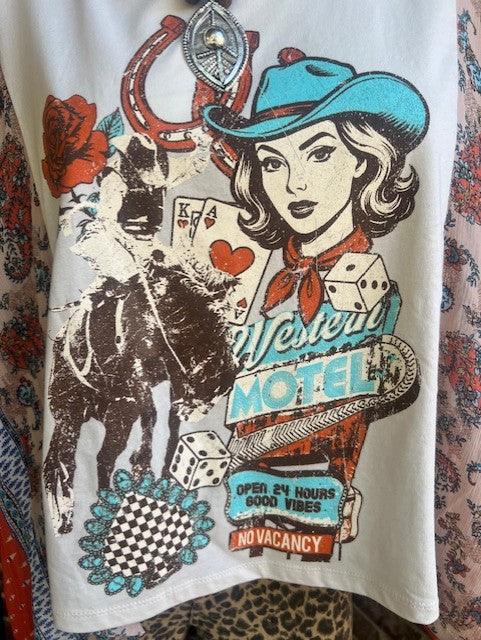 Cowgirl Up Top - Flutter Sleeve Blouse
