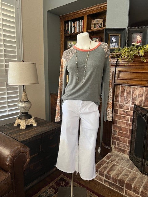 White Denim Capris by Zenana