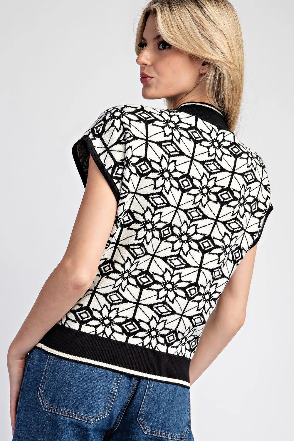 Black and White All Day Long Sweater