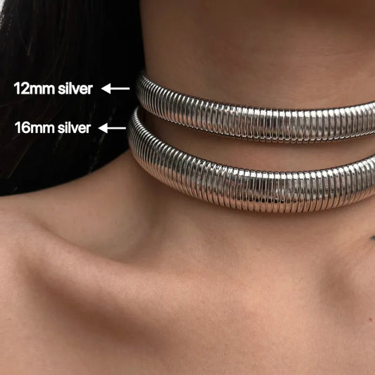 Silver Choker Necklace