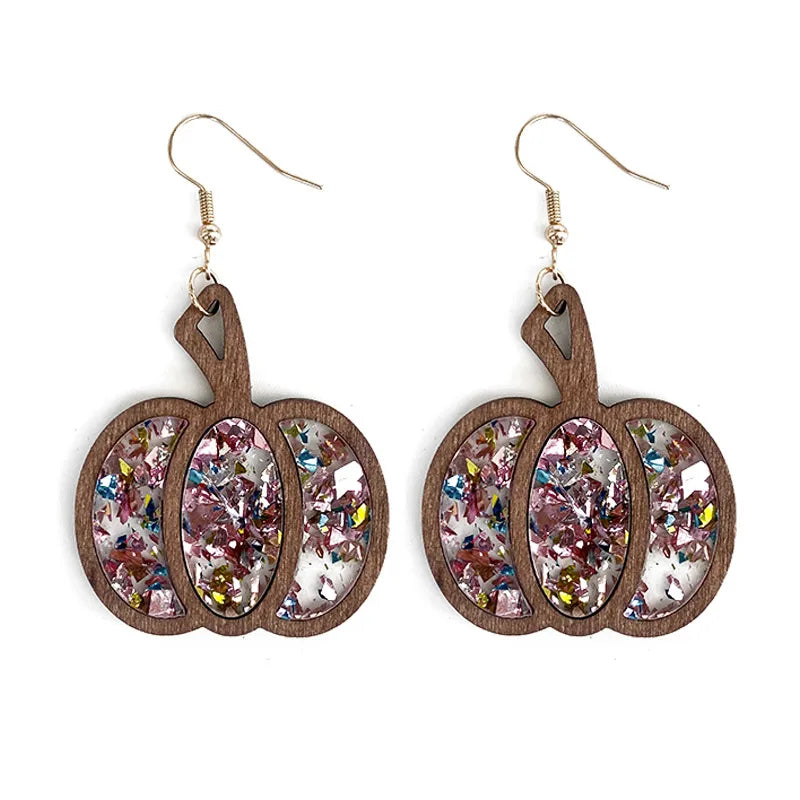 Pumpkin Earrings - Green