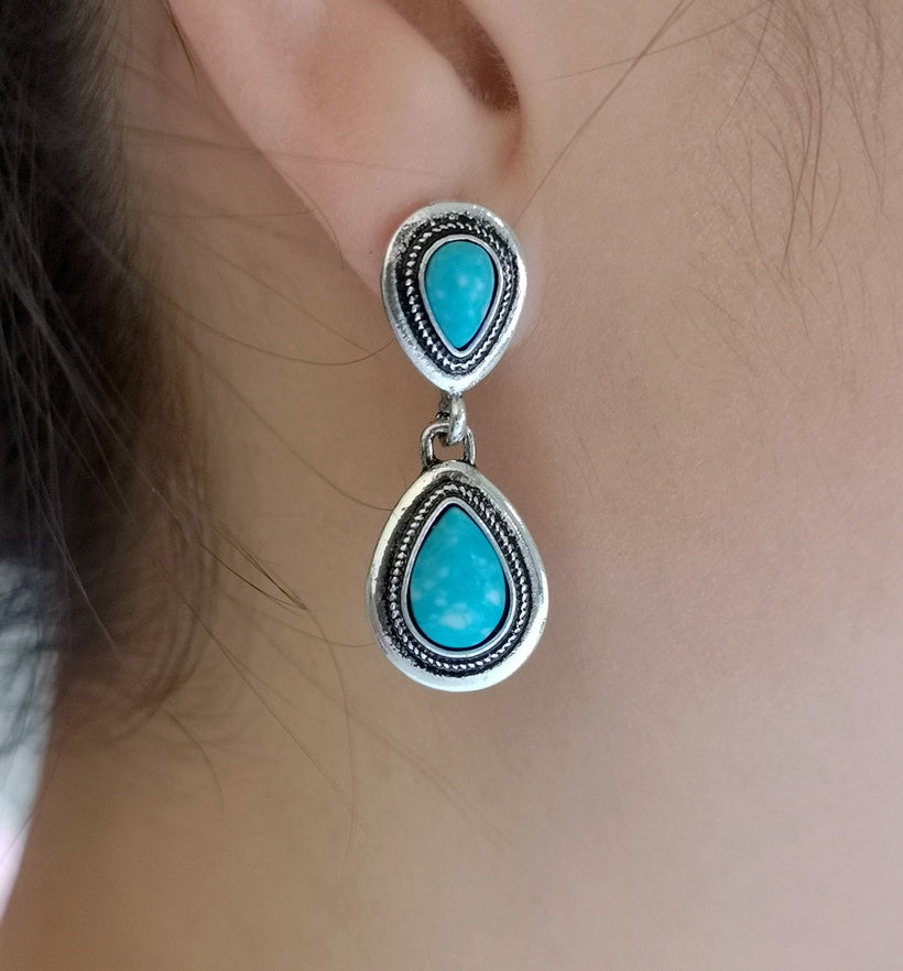 Earrings Turquoise/Silver