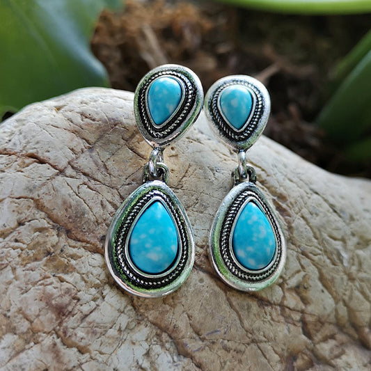 Earrings Turquoise/Silver