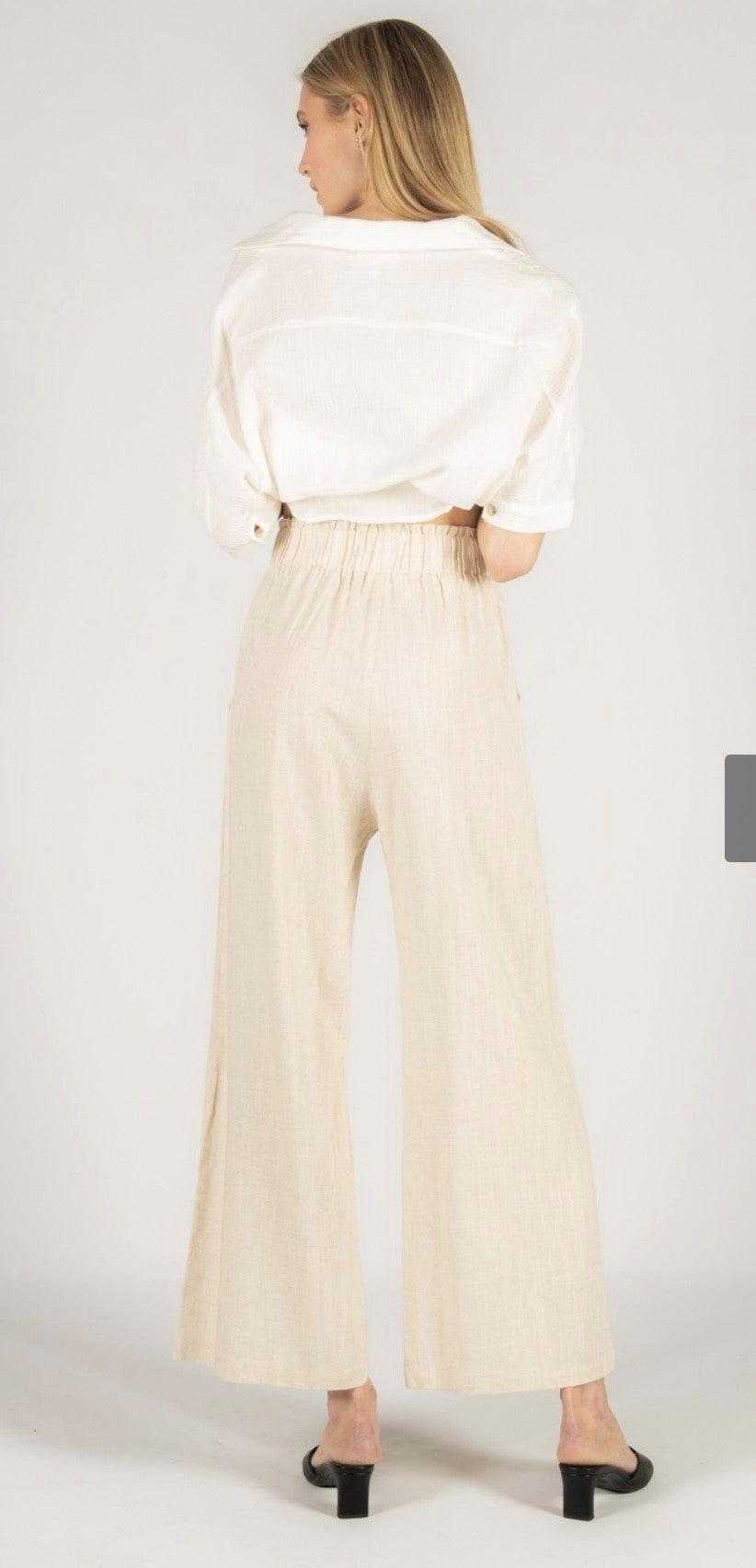 Dreaming of Linen Luxury Wide Leg Pants