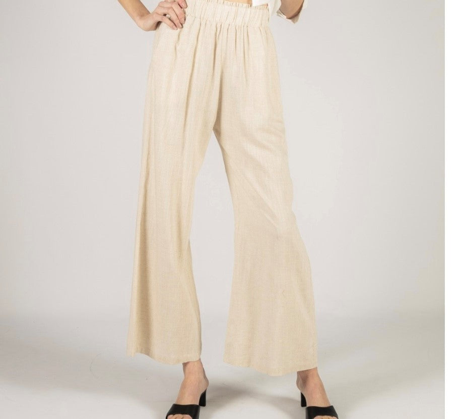 Dreaming of Linen Luxury Wide Leg Pants