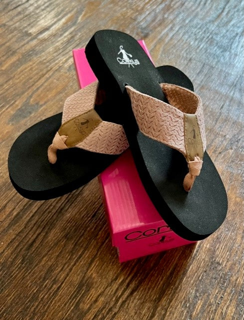 Corky's Lakeside Blush Flipflops-FINAL SALE-LAST 1-SIZE 9