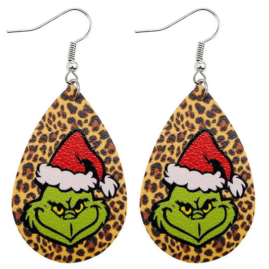 That Mean ole' Grinch Christmas Earrings