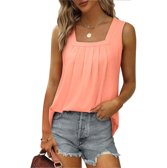 Uptown Tank-Coral--FINAL SALE