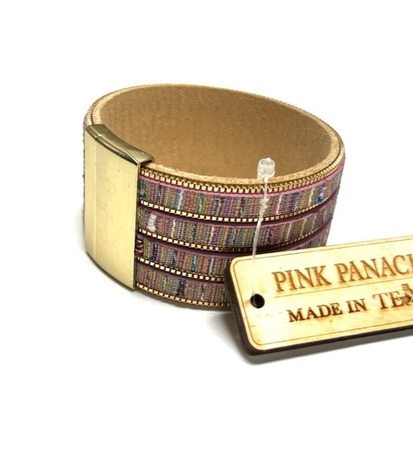 Pink Panache Shades of Pink Cuff Bracelet